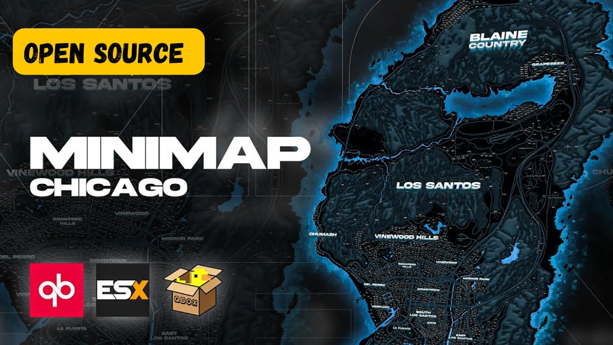 Chicago Radar Minimap FiveM | HD Custom Radar Map